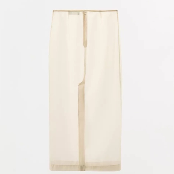 Zara Organza Midi Skirt - Picture 6 of 8